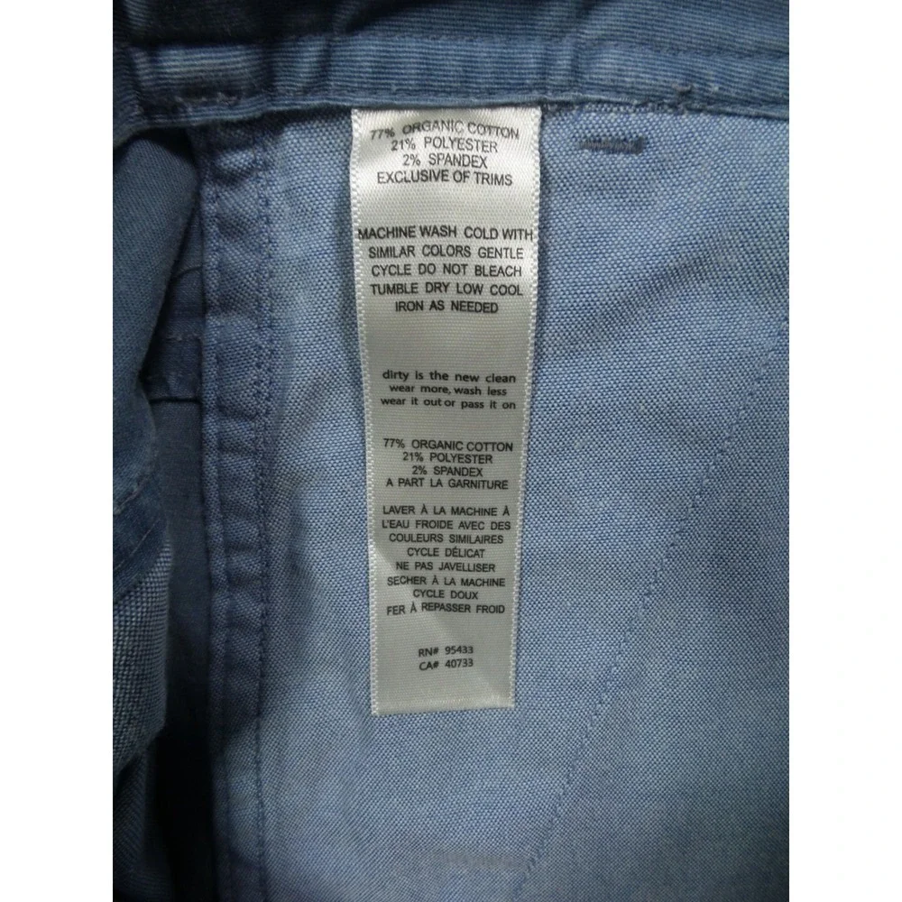 Toad and Co Shorts Mens Size 32 Blue Mission Ridge Organic‎ Cotton Stretch NWT